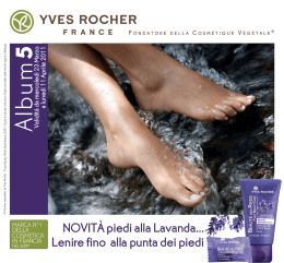 NOVIT&Agrave; piedi alla Lavanda... Lenire fino alla punta dei