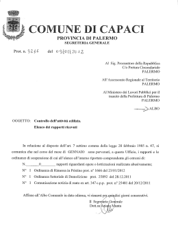 controllo attivita´ edilizia mese di gennaio 2012