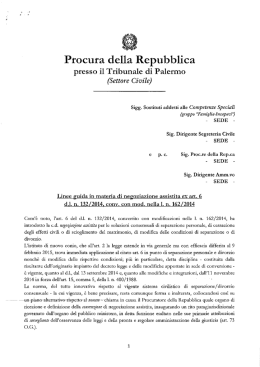LINEE GUIDA NEGOZIAZIONE ASSISTITA