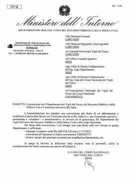 convenzione sky vvf