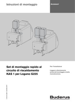 Istruzioni di montaggio Set di montaggio rapido al circuito