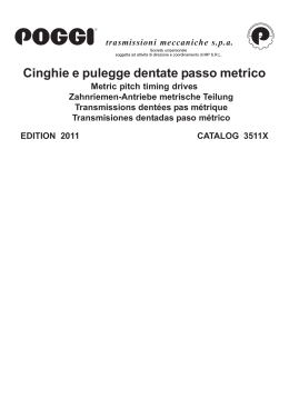 Cinghie dentate passo metrico T in poliuretano