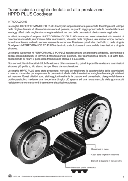 Trasmissioni a cinghia dentata ad alta prestazione HPPD