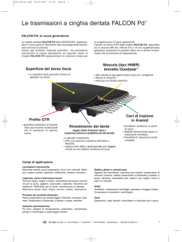 Le trasmissioni a cinghia dentata FALCON Pd