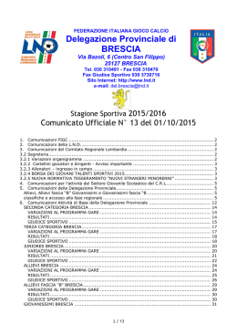 Delegazione Provinciale di BRESCIA