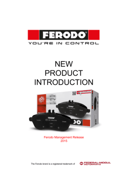 NEW PRODUCT INTRODUCTION