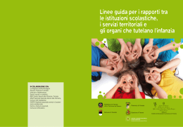 Linee guida per i rapporti tra le istituzioni scolastiche, i servizi