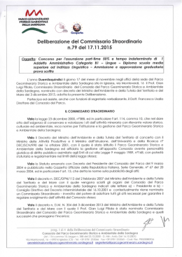 DELIBERA n.79 Ammissione e approvazione graduatorie scritti B1
