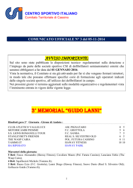 Comunicato Ufficiale n. 3/2015-2016