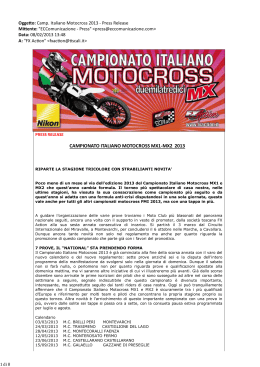 CAMPIONATO ITALIANO MOTOCROSS MX1-MX2 2013