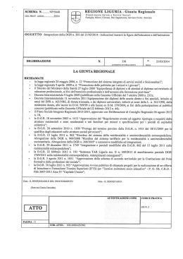 dgr 336/2014 - La Comunità Cooperativa Sociale