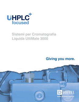 Sistemi per Cromatografia Liquida UltiMate 3000