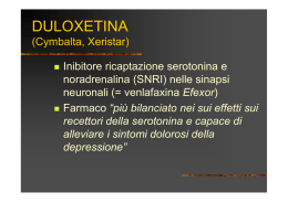 DULOXETINA - Informazioni sui farmaci