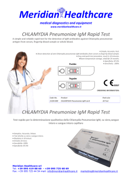 CHLAMYDIA Pneumoniae Flyer