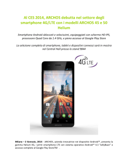 Al CES 2014, ARCHOS debutta nel settore degli smartphone 4G