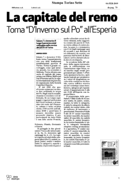 La capitale del remo