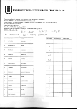A T - Dipartimento di Matematica
