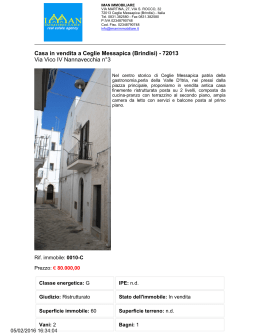 Casa in vendita a Ceglie Messapica (Brindisi