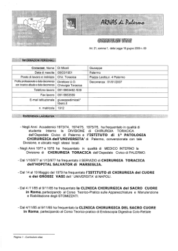 CV Di Miceli - Azienda Ospedaliero