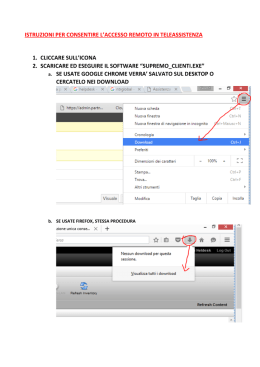 ISTRUZIONI PER CONSENTIRE L`ACCESSO