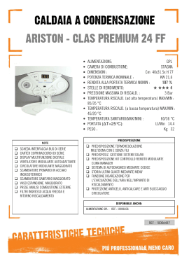 ariston - clas premium 24 ff caldaia a condensazione