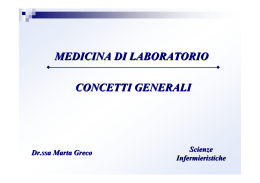 1° Lezione Scienze Infermieristiche Gen Patologia Clinica