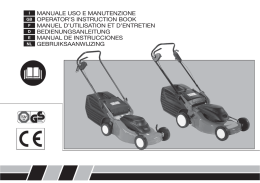 manuale uso e manutenzione gb operator`s