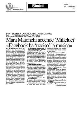 Mara Maionchi accende "Milleluci"