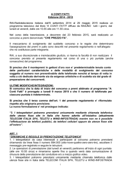 REGOLAMENTO A CONTI FATTI 2015 03Marzo