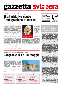 Marzo 2014 - Gazzetta Svizzera