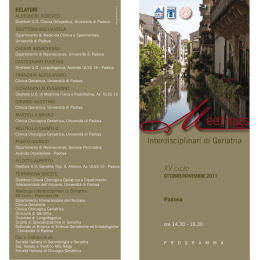 Meetings interdisciplinari di geriatria