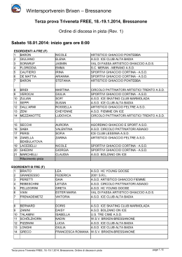 3a Free Bressanone- Ordine discesa in pista REV1