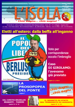 L`Isola maggio giugno - Firma dello Statuto Siciliano