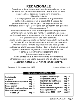 Bollettino 38 1997 - AAA Associazione Acquariofili Abruzzese