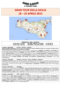 gran tour della sicilia 18 – 25 aprile 2015