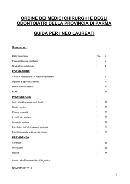 Ordine dei Medici Chirurghi e degli Odontoiatri della provincia di