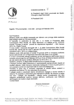 COMUNICAZIONE N. Îi[ Chirurghi e degli Odontoiatri