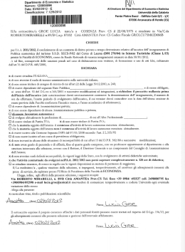 Data: 03/02/2012 - E Al Direttore del Dipartimento di Economia e