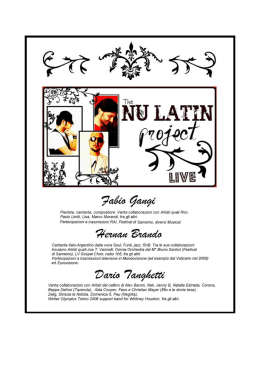 NU LATIN PROJECT presentazione - Milano