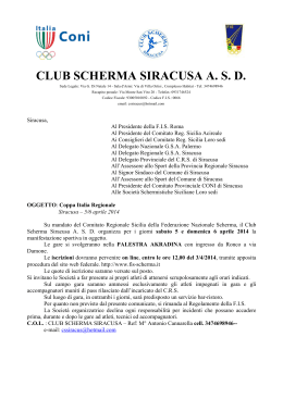 CLUB SCHERMA SIRACUSA A. S. D.