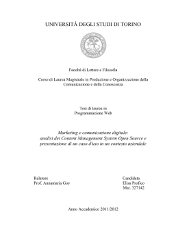 UNIVERSIT&Aacute; DEGLI STUDI DI TORINO