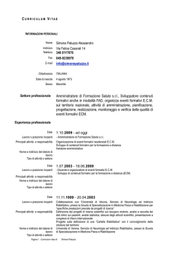 scarica il curriculum