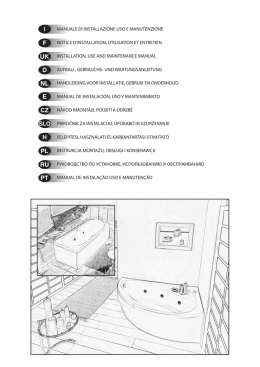 manuale di installazione uso e manutenzione notice d