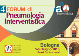 forum aipo - Master in Pneumologia Interventistica
