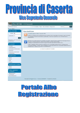 Manuale operativo per l`iscrizione all`Albo
