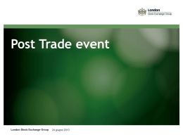Post Trade event - London Stock Exchange Group