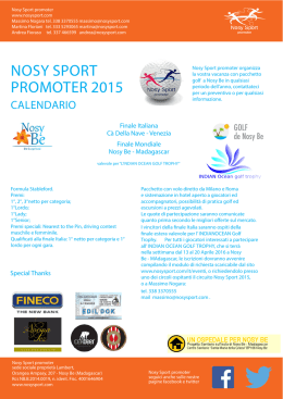 NOSY SPORT PROMOTER 2015