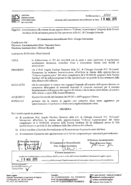 Deliberazione n. 1131 del 18.11.2015