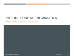 materiale didattico - Dipartimento di Matematica e Informatica
