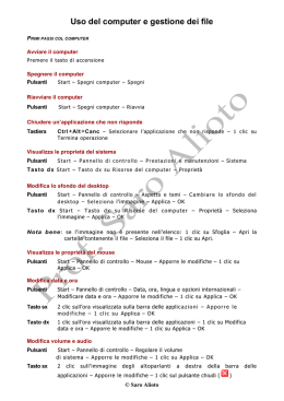 Uso del computer e gestione dei file